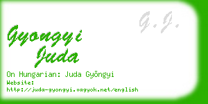 gyongyi juda business card